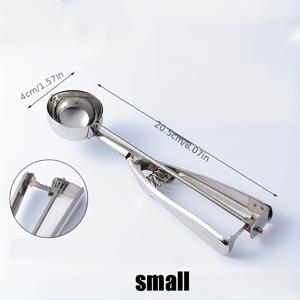 TEMU 스쿱 1개, 스테인리스 스틸 쿠키 반죽 스쿱, 베이킹용 쿠키 스쿱, 트리거 릴리즈 기능이 있는 스테인리스 스틸 스쿱, 퍼내기 및 서빙용, 베이킹용 대/중/소 사이즈 쿠키 스쿱