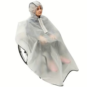 TEMU 장애인용 후드 방수 휠체어 , 휠체어 커버, 휠체어 액세서리