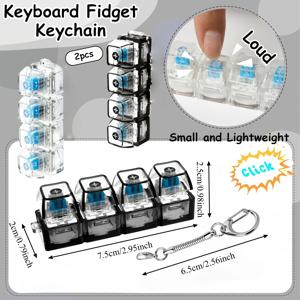 TEMU 2/3개 기계식 키보드 교체용 키캡 | 8개의 키 슬롯이 있는 키캡 수집가, 모던 스타일 키 펜던트, 2-in-1 남성용 키체인, 성인 남성에게 완벽한 선물, 새해 선물, 백팩 펜던트로 적합, 아크릴 소재