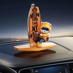 TEMU 오토크루 차량용 흔들흔들 서핑 곰돌이 장식인형 AC-AC10