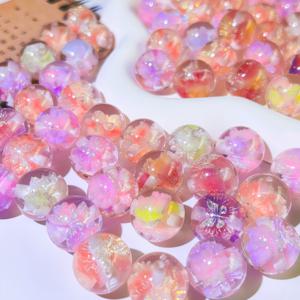 TEMU 20/10개 16mm 야광 이중 색상 나비 구슬, DIY 주얼리 만들기, 구슬 펜, 휴대폰 참 장식용