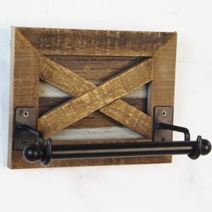 TEMU 1개의 나무 화장실 롤 페이퍼 홀더, 화장실 휴지 보관함, 벽걸이 휴지 보관함, 화장실 휴지 선반, 홈 데코, 화장실 용품, 화장실 보관 및 정리