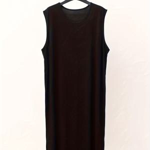 TEMU 남성용 모달 파자마 - 민소매 조끼 & 루즈핏 나이트가운 로브, 통기성 모달 소재, 세탁기 사용 가능한 목욕가운 - 편안한 수면복 & 라운지웨어