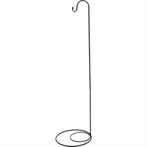 TEMU 헤비 듀티 47인치 야외 정원 후크 - 튼튼한 베이스가 있는 곡선형 식물 기둥, 새 먹이통, 랜턴, 꽃 걸이용 - 쉬운 설치, 주거 및 상업 조경에 이상적, 전통 디자인, 오래가는 디자인, 다용도 행거, 파티오 장식