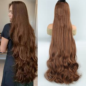 TEMU 여성용 40인치 엑스트라 롱 웨이브 헤어 클립 인 헤어 익스텐션 포니테일 - 음악 페스티벌, 파티, 코스프레, 휴가 및 모든 계절에 적합한 다양한 행사용 여성용 헤어피스