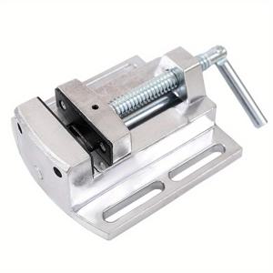 TEMU 2.5인치 알루미늄 합금 벤치 바이스 - 듀얼 트랙 정밀 플랫 노즈 클램핑 바이스 목공용, 향상된 그립 안정성을 갖춘 고정 클립 핸드 툴
