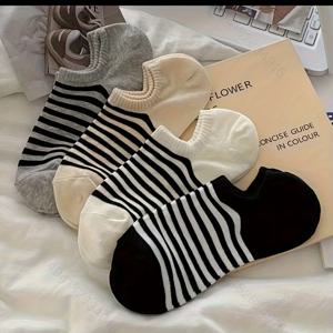 TEMU 4켤레 로우컷 양말, 간편하고 가벼운 투명 양말, 여성용 스타킹 및 양말, 여성용 투명 보트 양말 - 모든 계절에 적합