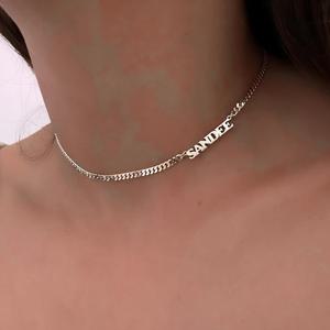 TEMU 개인 맞춤 여성 패션 목걸이 18K 금도금 스테인리스 스틸 맞춤 제작 영어 이름 간편하고 우아한 성격 주얼리, 발렌타인데이 선물, 크리스마스 선물로 완벽