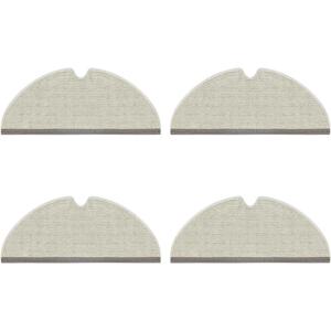 TEMU Roborock E4, E5, S5, S5 Max, S6, S6 Pure, S6 Maxv, Q5, Q5 Pro, Q5 Pro+, Q7, Q7 Max, Q8 Max, Q8 Max+ 로봇 청소기 호환 마이크로화이버 걸레 4개 세트