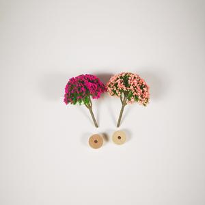 TEMU 기초가 있는 4개의 모델 나무 혼합 세트. 기차 풍경 건축, 공예, 분재 및 차량 내부 장식에 적합합니다.