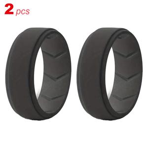 TEMU 2개입 남성용 홈 디자인의 부드럽고 편안한 실리콘 웨딩 반지, 남자친구 아버지 선물, 남성 휴일 선물, 야외 피트니스, 러닝, 등반 및 캠핑을 위한 스포티한 주얼리 추가