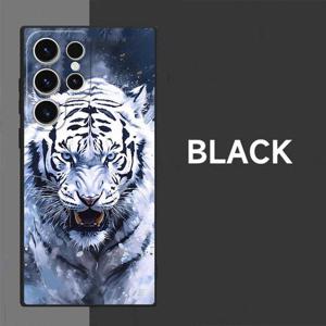 TEMU 하얀 호랑이 디자인을 특징으로 하는 부드러운 폰 케이스, 삼성 갤럭시 노트 8, S9+, S25, S10, S20, S21, S23+, S20 FE, S22+, S23 울트라, S24 플러스 5G와 호환 가능합니다.