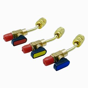 TEMU 에어컨 볼 밸브 HVAC 각형 차단 볼 밸브 어댑터 1/4