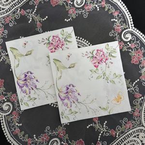 TEMU 20개 우아한 꽃과 나비 프린트 종이 냅킨, 3겹, 10x10인치 - 데이, 결혼식, 생일, 가족 모임, 레스토랑에 이상적, 냅킨, 크리스마스에 가장 적합