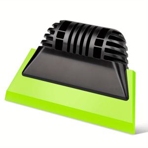 TEMU 1개 녹색 작은 창문 틴트 스퀴지, 미끄럼 방지 고무 PPF 핸들, 줄무늬 없는 자동차 청소용 멀티리지 디자인, 샤워 유리문 및 차량 유리 - 내구성 있는 플라스틱 구조, 인체공학적 도구 설계, 고품질 블레이드