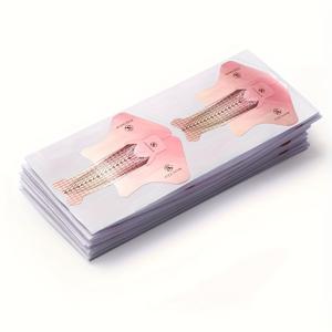 TEMU 네일 연장 도구, 새로운 분리형 물고기 모양 네일 연장용지 폼, 프렌치 스타일 젤 연장용지 폼, 100개입