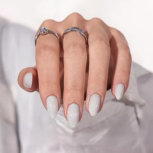 TEMU 150개 순백색 짧은 아몬드 모양 네일 팁 세트, 완전 투명한 흰색, 다용도하고 우아함, 재사용 가능한 15가지 사이즈, 부드러운 젤 소재