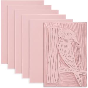 TEMU 6피스 리놀륨 블록 프린팅 키트 - DIY 아트, 스탬프 조각 및 릴리프 프린팅용 고무 리노컷 블록, 초보자 및 아티스트를 위한 소프트 릴리프 리소그래피 플레이트, 다용도 표면(종이/패브릭) 공예, 캘리그라피 및 스텐실 제작 용품