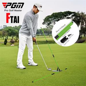 TEMU PGM 1세트 고품질 조절 가능한 쉬운 설치 골프 스윙 트레이너 - 앵글 조정 자세 교정기, 퍼팅 경로 정렬 및 직선 비행 유지 타겟 가이드, 실내외 연습용, 평면 스윙 앵글 교정, 골프 기술 및 자세 개선, 휴대용 훈련 보조 도구,전문 교육,아마추어 골퍼들