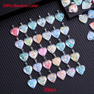 TEMU 야광 글리터 수지 하트 모양 펜던트 목걸이 20개, 혼합 색상 형광 하트 참 목걸이 부속품, DIY 목걸이, 귀걸이, 팔찌 주얼리 제작용, 결혼식 카니발 파티 장식용, 사랑하는 사람, 가족, 친구를 위한 최고의 크리스마스 선물