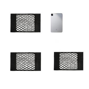 TEMU 자동차 트렁크 정리함 및 시트 등받이 수납공간 3개 세트 - 다기능 화물칸 칸막이 그물망 가방, 간편한 설치를 위한 面。扣 부착식 공간 절약형 차량용 내부 액세서리, 뒷좌석 및 트렁크 정리함