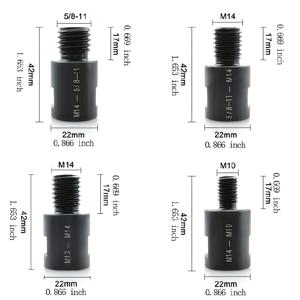 TEMU 4개 밀링 & 그라인딩 어댑터 컨버터 - CR-V 스틸 나사산 스핀들 컨버터 (M10 to M14) w/ 5/8-11