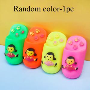 TEMU 1개 고무 삑삑이 애완동물 슬리퍼 – 애완동물을 위한 즐거움을 주고 에너지를 소모하는 재미있는 장난감 (배터리 불필요)