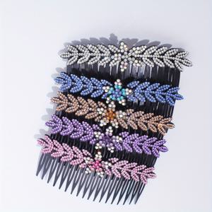 TEMU 5pcs 18 이빨 헤어 사이드 콤브 브라이덜 헤어 피스 라인 스톤 헤어 콤브 헤어핀 스위트 헤어 액세서리 헤드웨어 레트로 브라이덜 헤어 클립