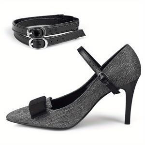 TEMU 버클과 2Pcs 안티 느슨한 신발 스트랩-발목 타이 홀더 신발 밴드 여성을위한 분리형 벨트 레이디-신발 액세서리