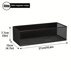 TEMU 1개 자석 향신료 랙 주방 냉장고 금속 정리대 펀치 없는 세탁기 수납