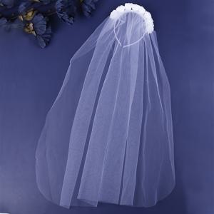 TEMU 꽃 장식이 돋보이는 우아하고 로맨틱한 신부 웨딩 베일