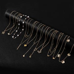 TEMU 여성용 11피스 레이어드 하트형 목걸이 - 도금 멀티 레이어 우아한 펜던트, 데일리 웨어 & 파티 선물, 결혼식, 특별한 행사용 연중 다용도 목걸이