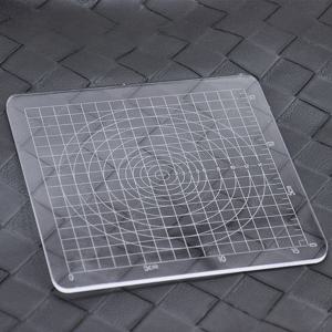 TEMU 1개 투명 아크릴 템플릿 사각 스탬퍼 압력 폴리머 클레이 매트 도자기 클레이 플레이트 도구 DIY 핸드크래프트 몰드 도구