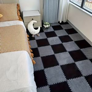 TEMU 20개 창의적인 인터로킹 폼 매트, 플러시 사각 폼 블록 (엣지 포함), 방, 침대, 침실, 거실, 소파, 사무실, 요가 연습, 프로젝트, 세탁 가능한 파티오, 카펫 타일 보호 및 장식에 적합