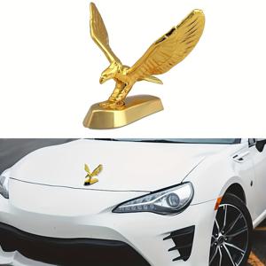 TEMU 자동차용 3D 메탈 스티커, 날아다니는 독수리 엔진 커버 장식 스티커, 자동차에 적합한 새 로고 3D 브래킷 엔진 커버 유니버설 배지 엠블럼 데칼 조각 장식