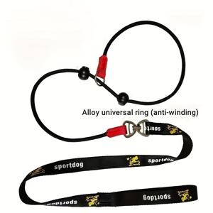 TEMU 훈련용 개 짲대 로프 가슴줄 리드 칼라 150cm P자형 체인 슬립 리드 컨트롤 가슴줄, 소형견 대형견 경주견용