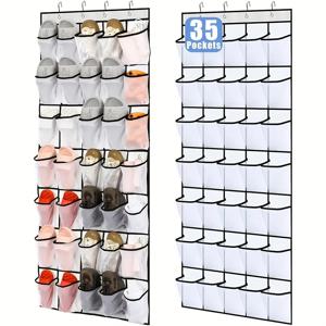 TEMU 1pc 문 밑 신발 정리함, 투명 포켓 - 신발, 모자 및 액세서리용 다용도 스토리지 랙, 신발 정리함, 홈, 소매 및 부티크 정리, 신발 스토리지 정리함