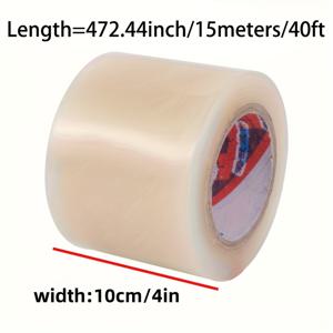 TEMU 15미터 길이 플라스틱 온실 수리 테이프, 1롤 투명 수리 테이프 온실 및 플라스틱 시트용, 접합 및 스팽글링, 방수 및 노화 방지, 다양한 장소에 적합한 다기능 방수 수리