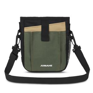 TEMU PAWSTRIP 대용량 개 훈련 간식 파우치 - 내구성 있는 폴리에스터, 다용도 애완동물 스낵 백, 야외 사용에 이상적, 강아지 훈련 장비 | 생동감 있는 디자인 | 튼튼한 원단