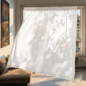 TEMU 1개입 자가 접착식 쉬어 블라인드, 빛 차단 기능 및 설치가 간편하며 거실, 침실, 서재에 적합합니다