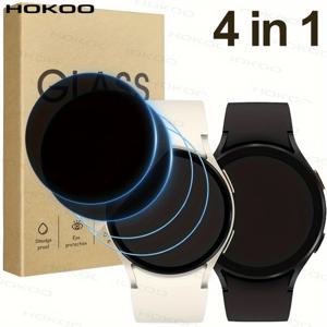 TEMU 2+2개 삼성 8 (40mm/44mm) / 워치 8 클래식 (46mm)용 안티피핑 강화유리 스크린 보호필름 & HD 스크린 보호필름 - 안티피핑, 안티샤터&스크래치, 기포 없음