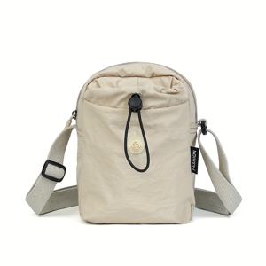 TEMU 물병은 디스플레이용이며 실제 가방에는 포함되지 않습니다. 여섯 가지 색상으로 제공됩니다. 여성용 숄더 크로스바디 가방. 나일론 소재로 제작된 캐주얼 여성 핸드백, 심플한 솔리드 컬러 디자인, 조절 가능한 드로스트링 클로저, 핸드백으로 휴대하거나 캐주얼 싱글 숄더 스타일로 착용 가능, 휴대폰, 열쇠, 티슈 등을 수납 가능