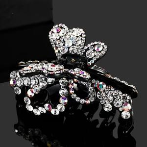 TEMU 1개 고급 라인석 머리핀 뒤머리 플레이트 머리핀 클립 탑클립 앞머리 클립 대형 클립