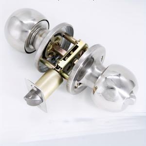 TEMU 삼중 포스트 스테인리스 스틸 볼락, 삼중봉 화장실용 볼락, 플라스틱강철 도어락, 알루미늄 합금 주방 및 욕실용 도어락, 도어 두께 25-45mm용, 열쇠 포함