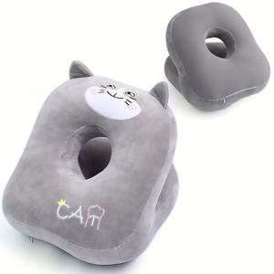 TEMU 책상, 사무실, 차량에서 사용하기 설계된 편안한 낮잠 베개 - 목 지지, 바디 쿠션, 편안함 제공. 휴식에 도움을 주고 목, 등, 팔의 피로를 완화하는 다용도 베개