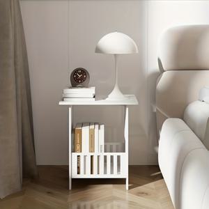 TEMU 컴팩트 3단 사이드 테이블, 침대 옆 사용에 이상적, 디스플레이 스탠드, 책장, 침실, 거실, 사무실 및 욕실용 수납 랙 포함