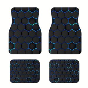 TEMU 4개입 3D 올웨더 자동차 바닥매트 - 헤비듀티 소재, 세단, 트럭, SUV 모델 호환 - 운전석/조수석 및 트렁크 완전 커버, 얼룩 및 마모 방지, 차량 보호 지속 - 자동차 소유자, 차량 인테리어 관리 애호가, 트럭 운전자, SUV 팬을 위한 이상적인 휴일 선물, 맞춤형 매트,내마모성 소재