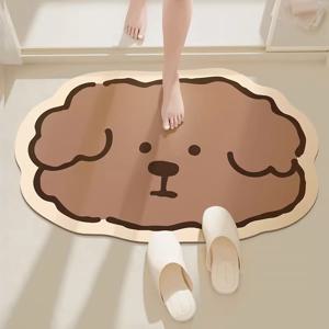 TEMU 1개 캐릭터 동물 욕실 미끄럼방지 매트, 바닥매트, 샤워실 문매트, 욕실 미끄럼방지 매트, 가정용 카펫, 욕실 문매트, 주방 문매트, 현관 문매트