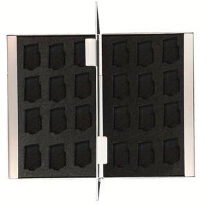 TEMU 24슬롯 SD 카드 케이스 홀더 보관함, 초슬림 신용카드 크기 초경량 휴대용 TF MSD 메모리 카드 보관함