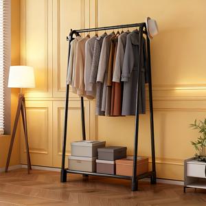 TEMU 헤비듀티 스탠딩 금속 빨래 건조대 - 가정, 기숙사, 발코니용 멀티 수평/수직 걸이 봉, 공간절약형 침실, 세탁실 수납용 (설치 불필요)